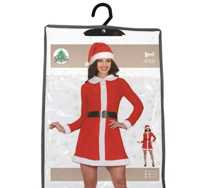 Translation missing: en.Disfraz de Mamá Noel en vestido con cuello para mujer