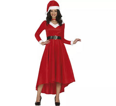 Santa Claus costume in a long dress for women
