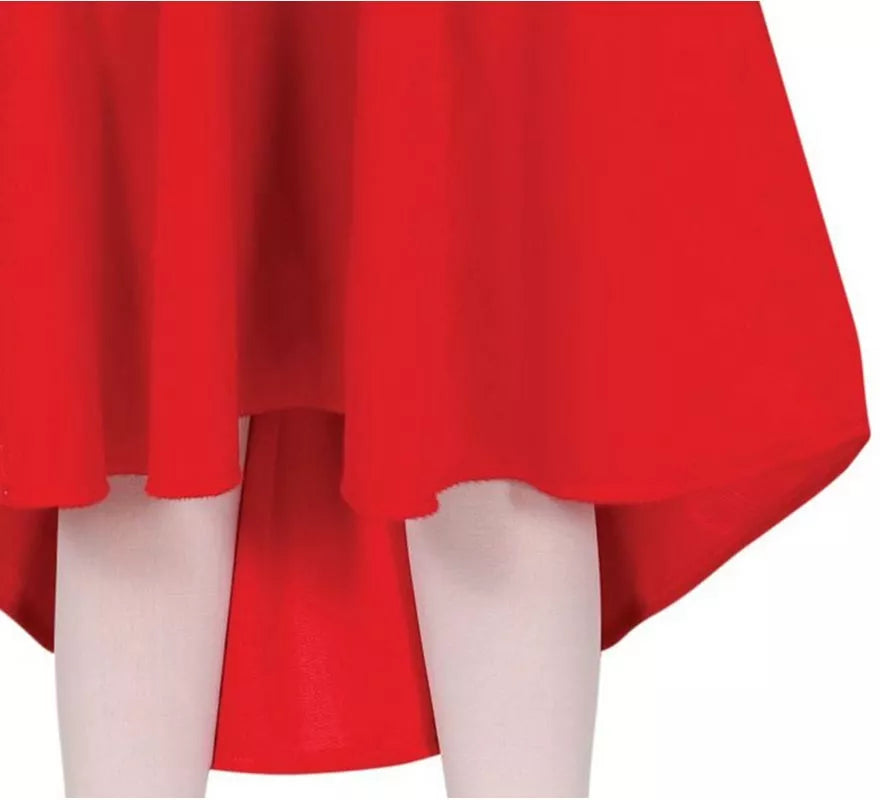 Disfraz de Mamá Noel en vestido largo para niña