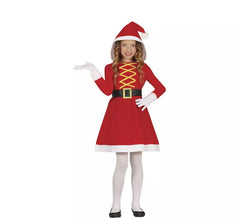 Hooded Mother Christmas costume for girls