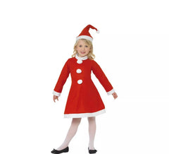 Red Mother Christmas costume for girls