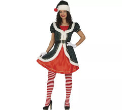 Green Santa Claus costume with jacket for women