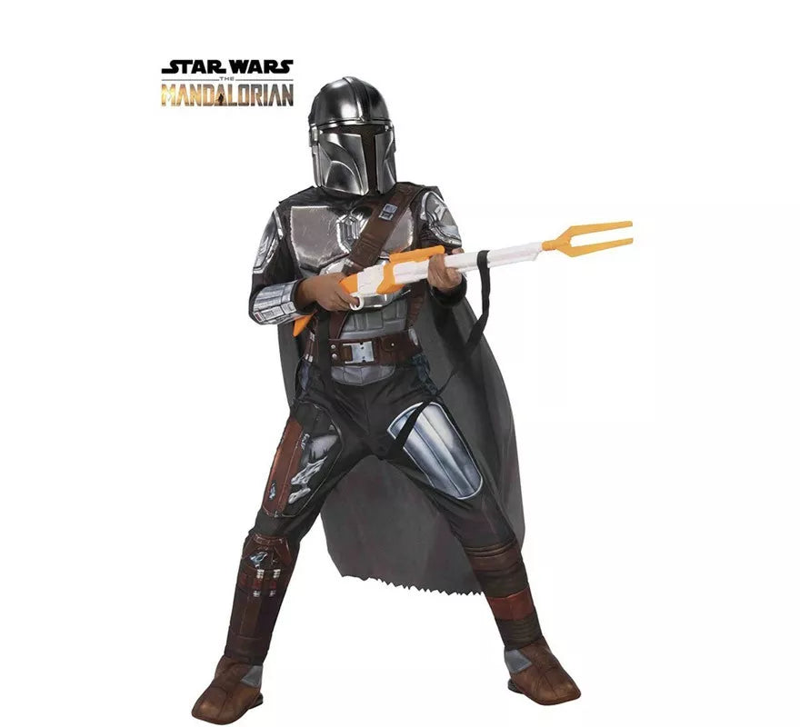 Translation missing: en.Disfraz de Mandalorian Silver Premium para niño