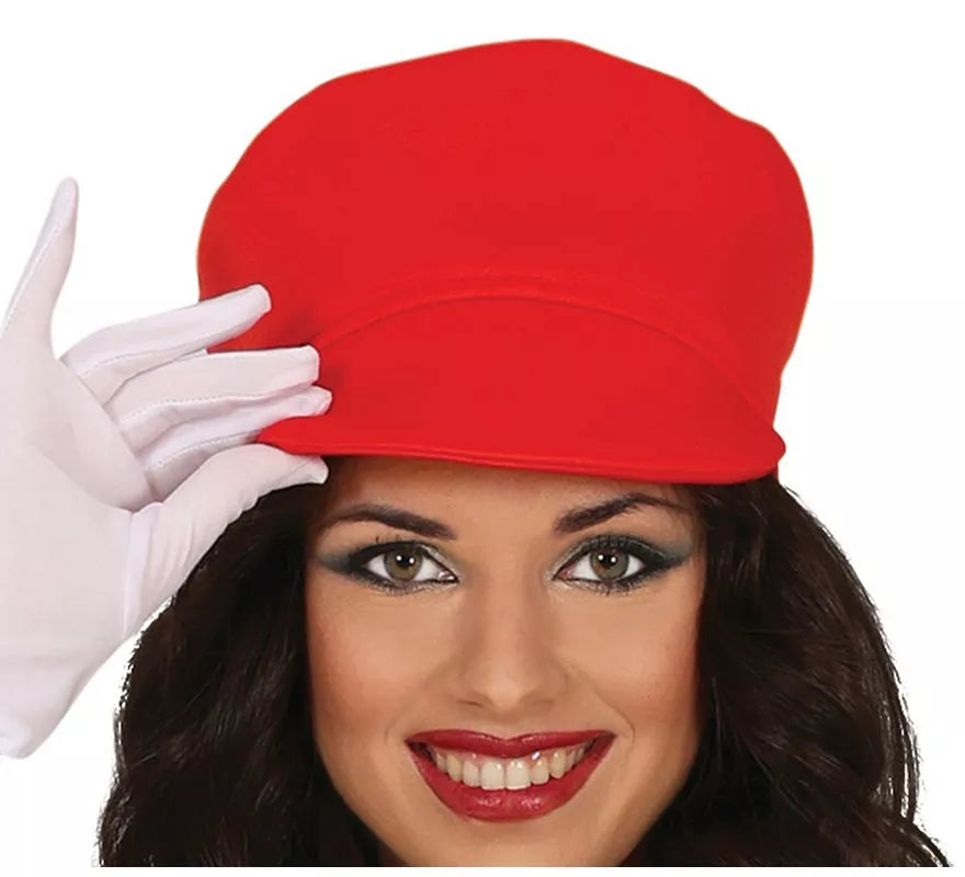Translation missing: en.Disfraz de Maquinista roja de Tren para mujer