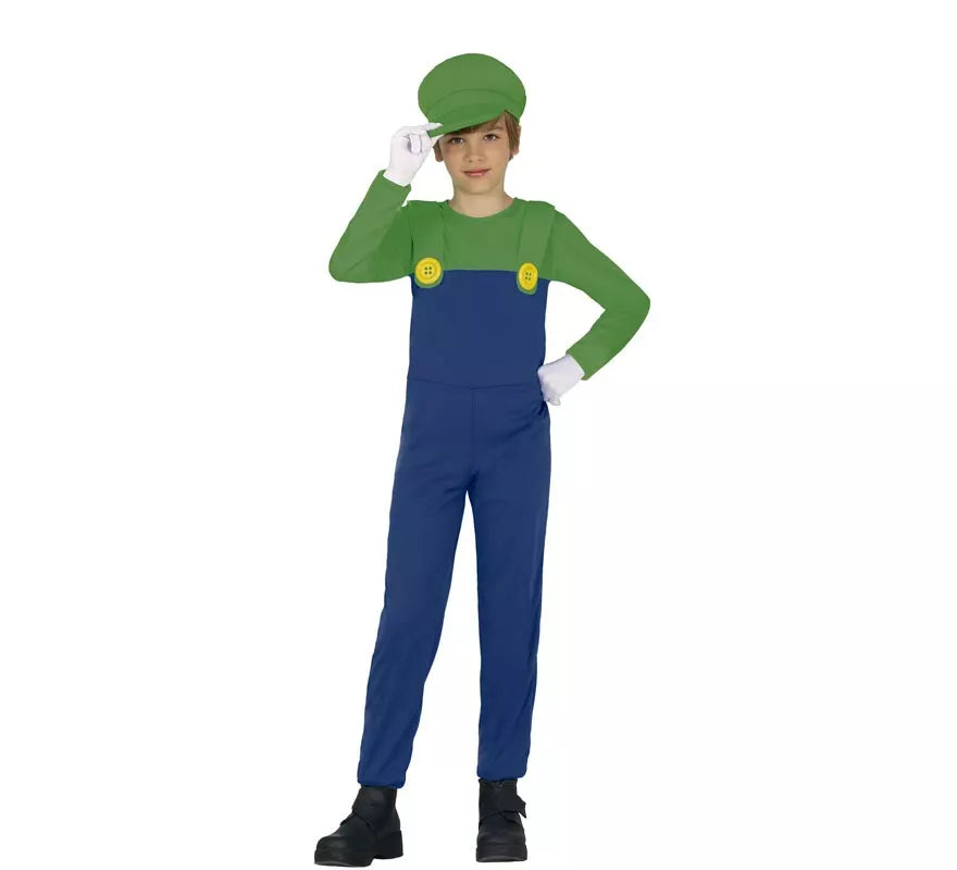 Translation missing: en.Disfraz de Maquinista verde de Tren para niños