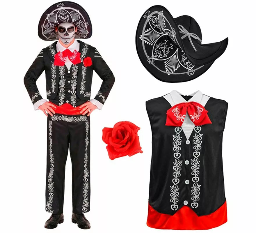 Translation missing: en.Disfraz de Mariachi Día de los Muertos para hombre