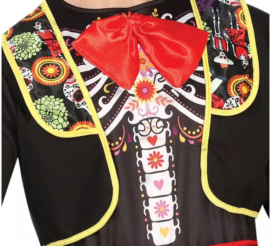 Disfraz de Mariachi Esqueleto para hombre
