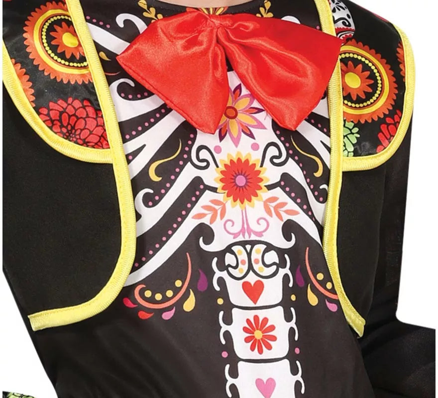 Disfraz de Mariachi Esqueleto para niño