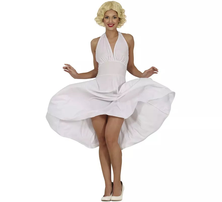 Disfraz de Marilyn Monroe Vestido blanco para mujer