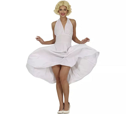 Disfraz de Marilyn Monroe Vestido blanco para mujer
