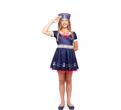 Pin Up Navy Sailor Costume for Girls