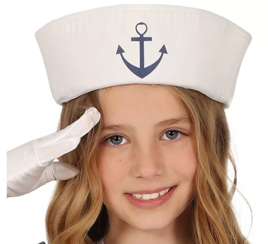Disfraz de Marinera azul oscuro para niña