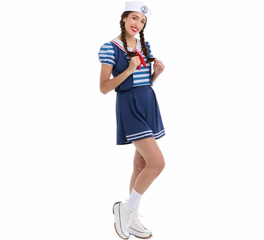 Disfraz de Marinera azul para mujer