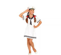 Disfraz de Marinera Blanco en Vestido para niña