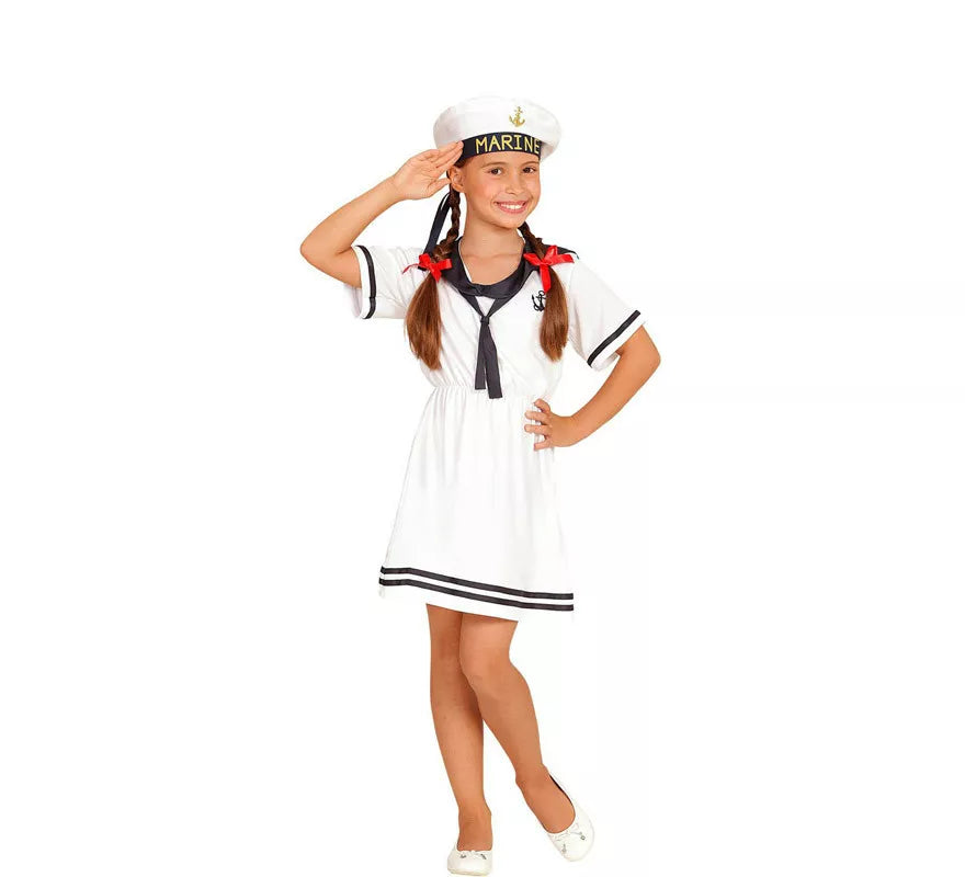 Translation missing: en.Disfraz de Marinera Blanco en Vestido para niña