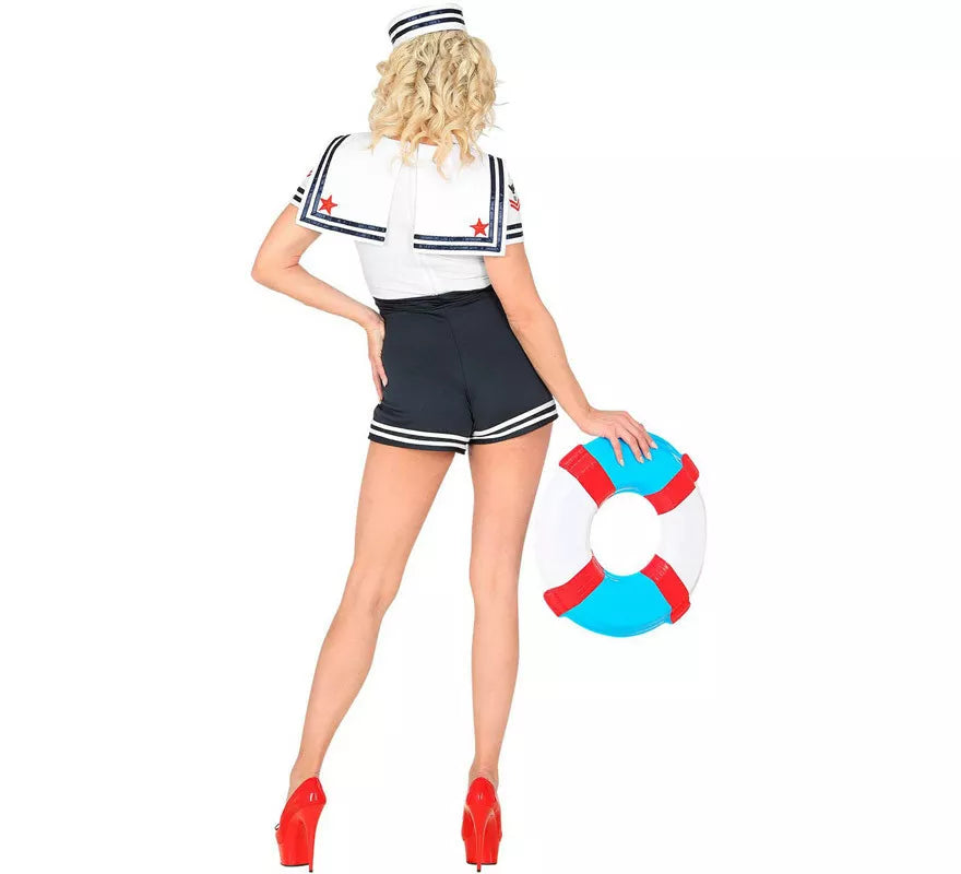Translation missing: en.Disfraz de Marinera con Shorts Altos para mujer