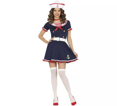 Blue Vintage Cabin Sailor Costume for Women