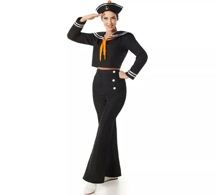 Disfraz de Marinera negro con Pantalón para mujer