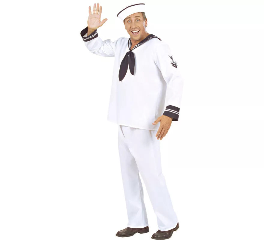 Translation missing: en.Disfraz de Marinero Blanco Años 50 para hombre