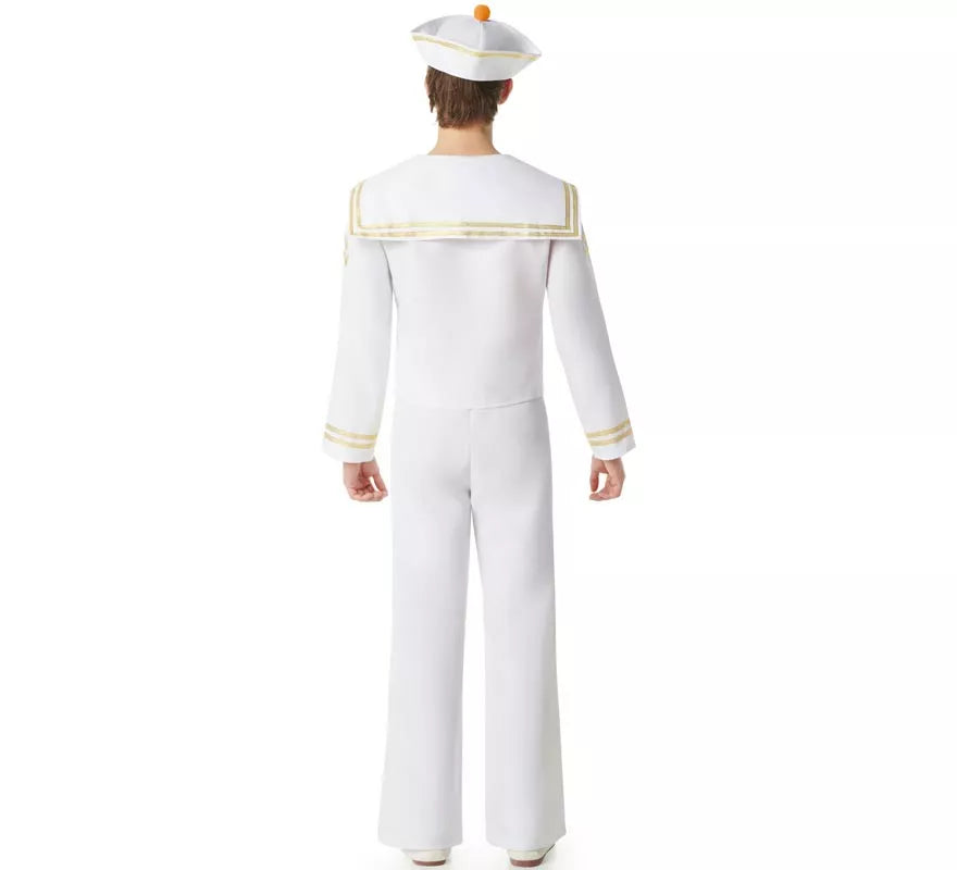 Translation missing: en.Disfraz de Marinero blanco con Pantalón para hombre