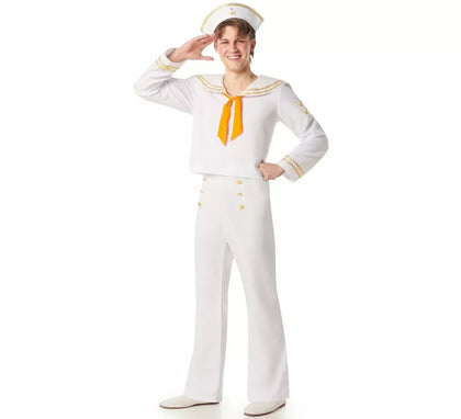 Disfraz de Marinero blanco con Pantalón para hombre
