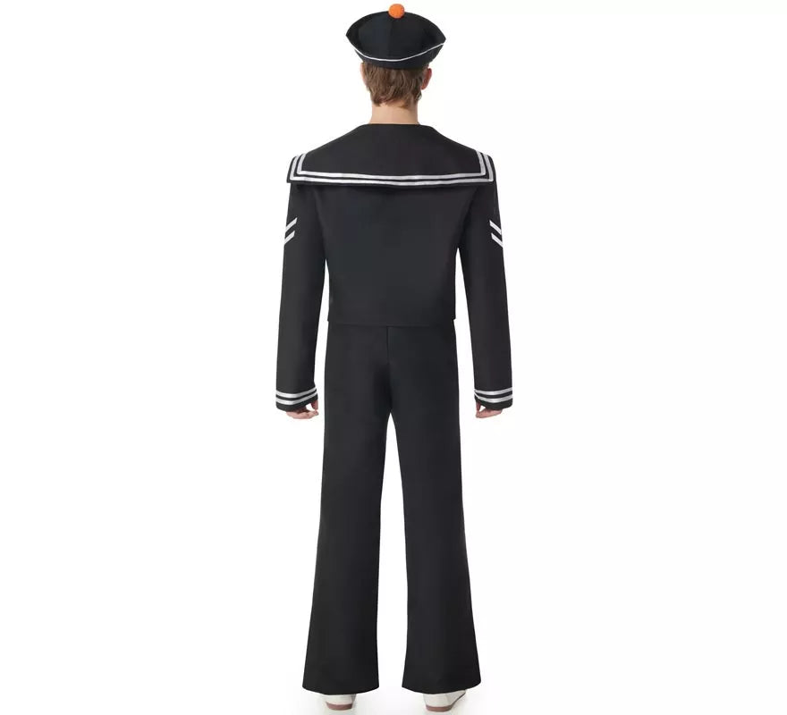 Disfraz de Marinero negro con Pantalón para hombre