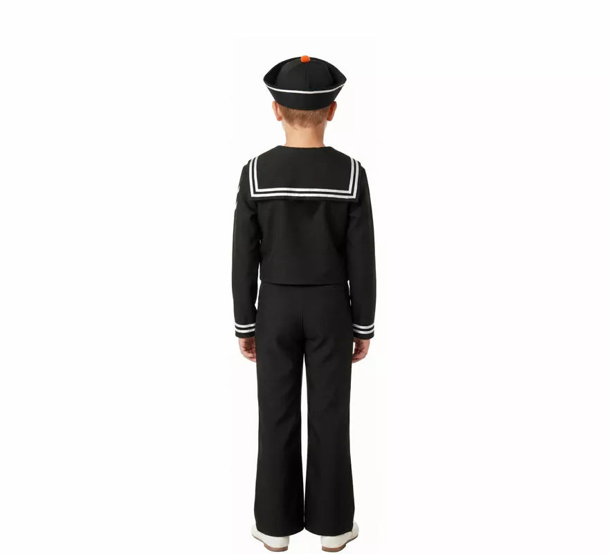 Disfraz de Marinero negro para niños