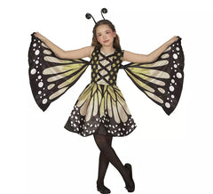 Yellow Polka Dot Butterfly Costume for Girls