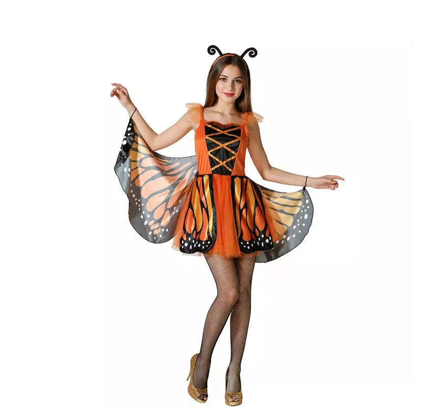 Disfraz de Mariposa Monarca para mujer