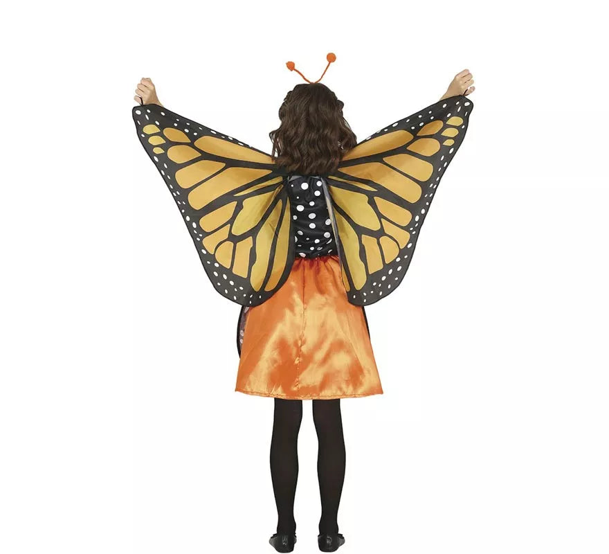 Translation missing: en.Disfraz de Mariposa Naranja con detalles para niña