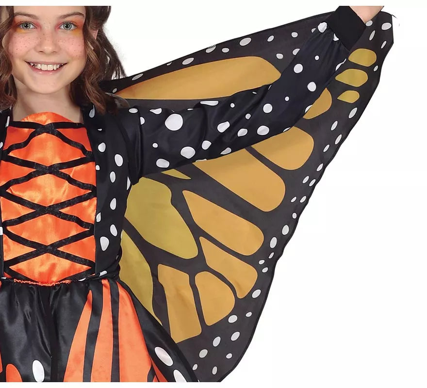 Translation missing: en.Disfraz de Mariposa Naranja con detalles para niña