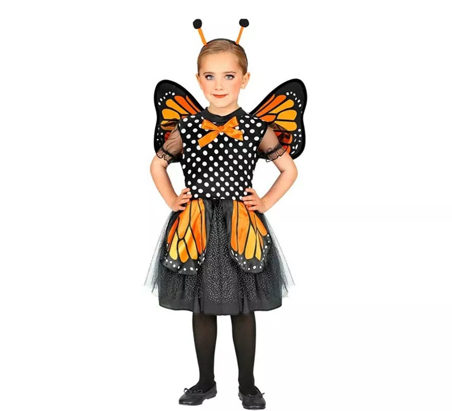 Disfraz de Mariposa naranja para niña