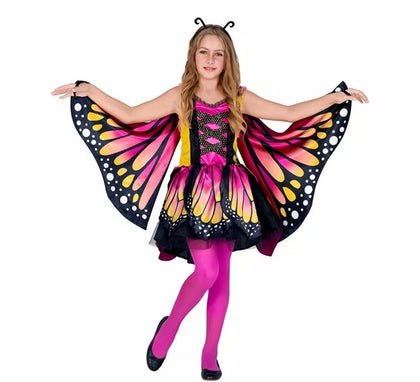 Disfraz de Mariposa rosa con Alas para niña