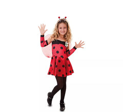 Ladybug costume with wings for girl