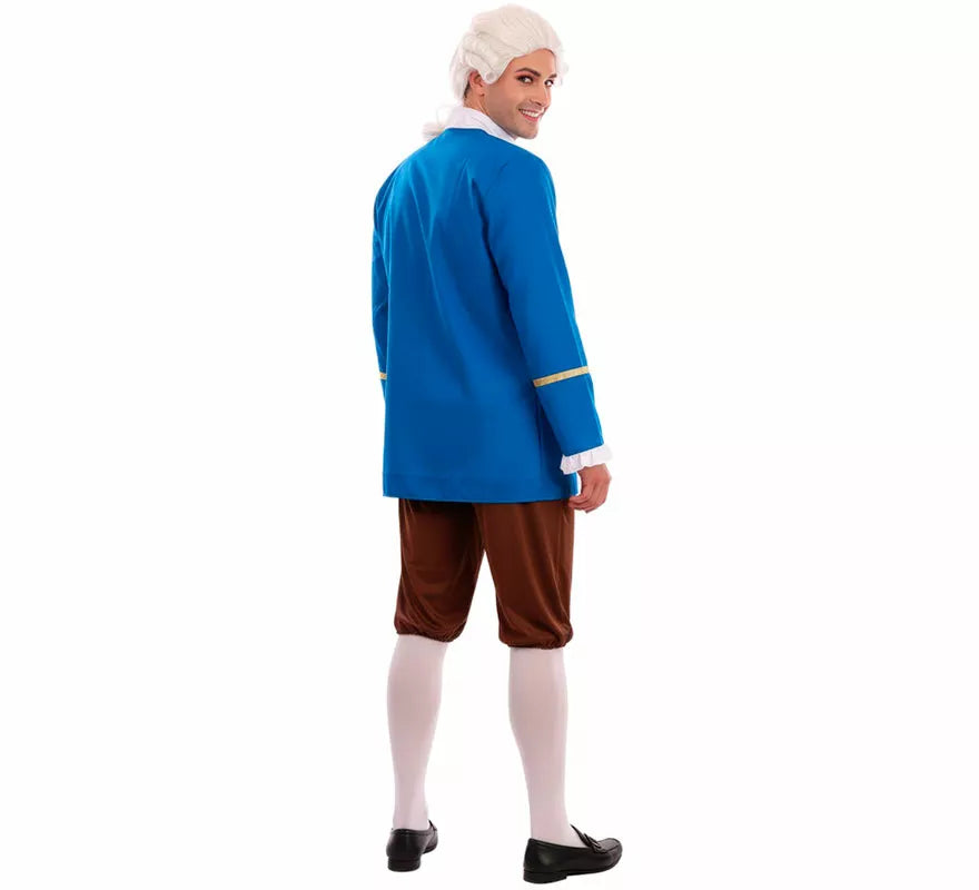 Translation missing: en.Disfraz de Marqués de Época azul para hombre