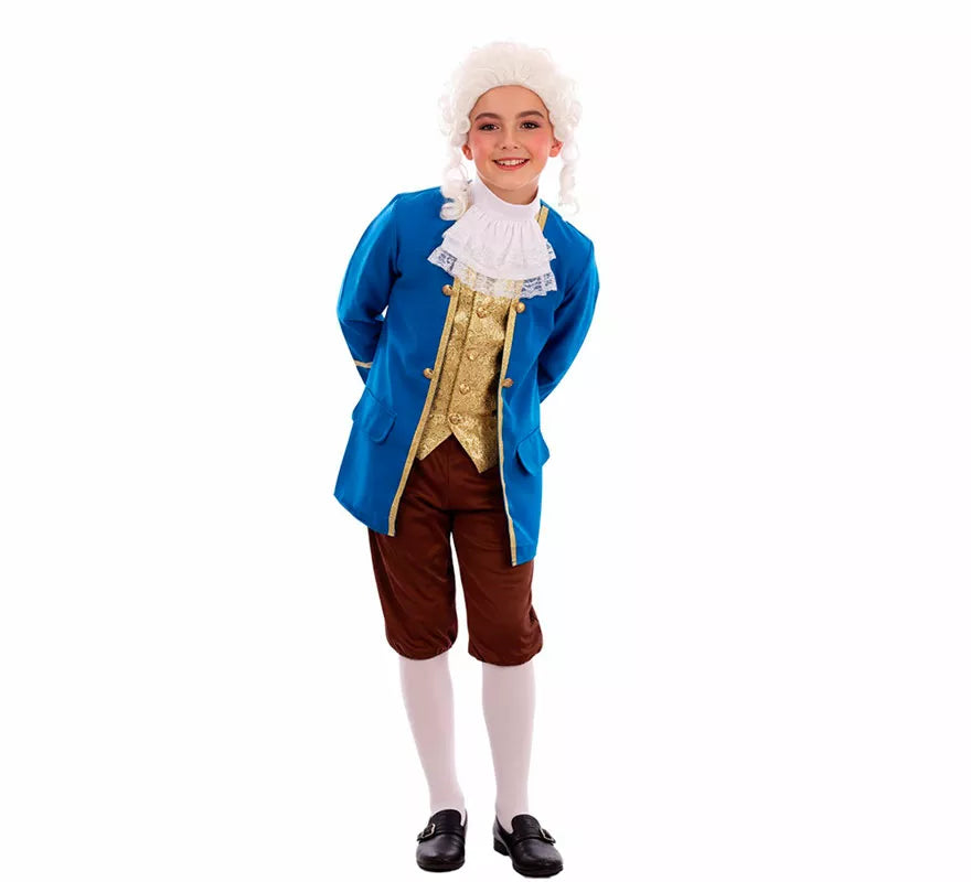 Translation missing: en.Disfraz de Marqués de Época azul para niño