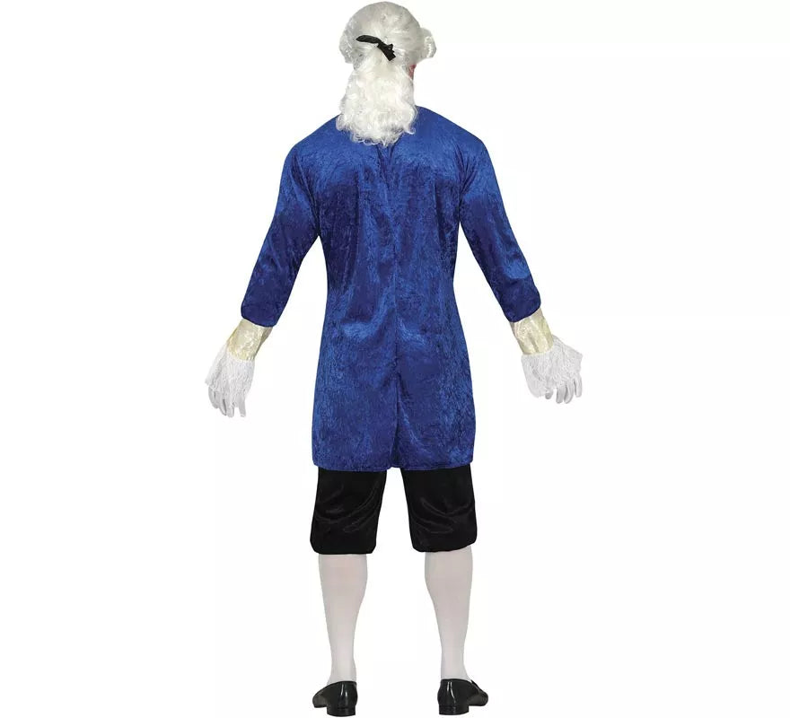 Translation missing: en.Disfraz de Marqués Distinguido Azul para hombre