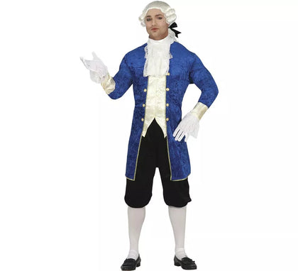 Disfraz de Marqués Distinguido Azul para hombre