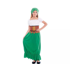 Classic Medieval Innkeeper Costume for Girl