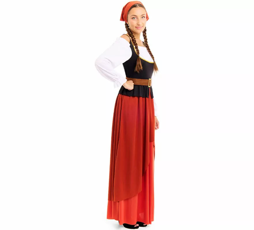 Disfraz de Mesonera Medieval para mujer