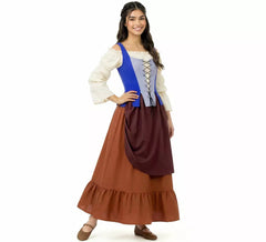 Medieval innkeeper costume for women