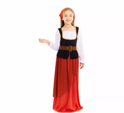 Disfraz de Mesonera Medieval para niña