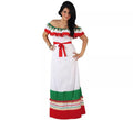 Disfraz de Mexicana Tricolor para mujer