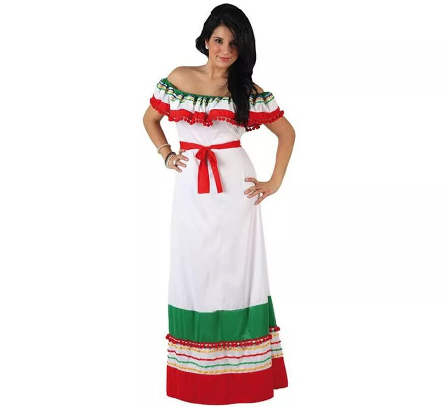 Translation missing: en.Disfraz de Mexicana Tricolor para mujer