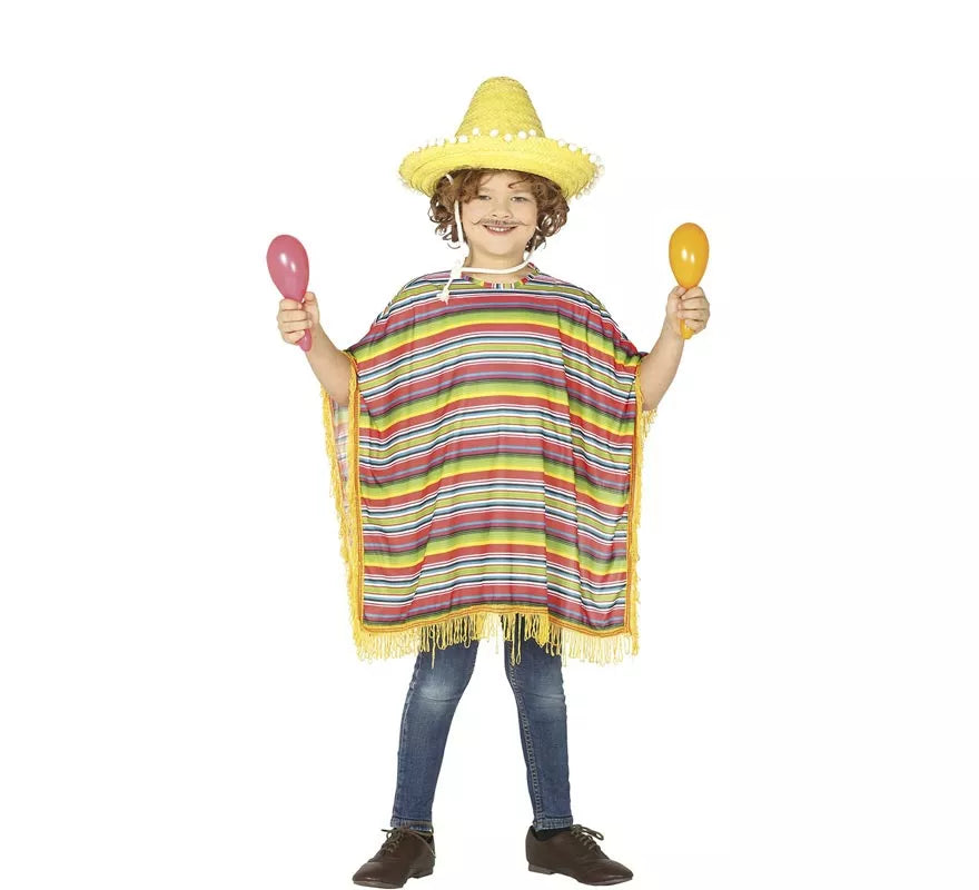 Translation missing: en.Disfraz de Mexicano a rayas para niños
