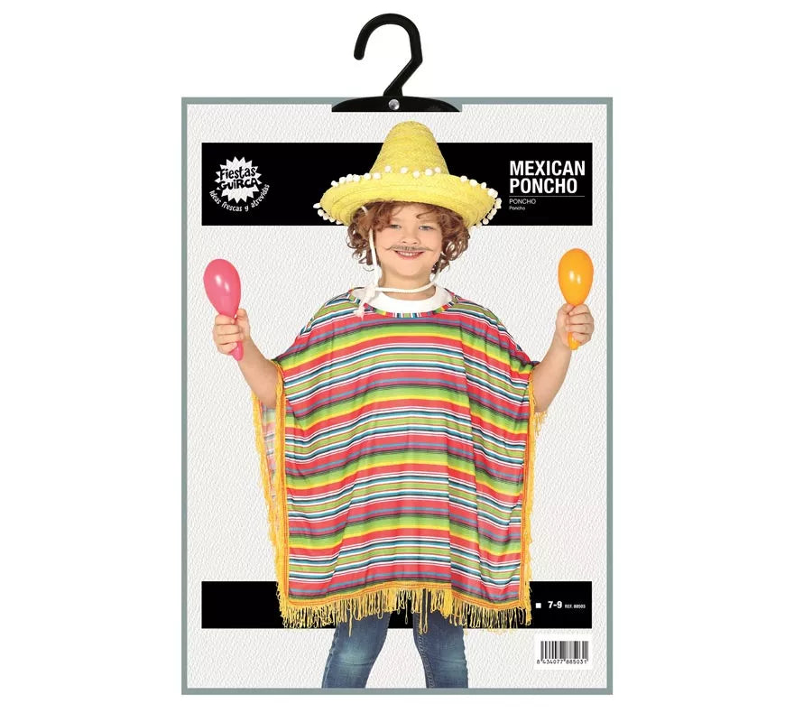 Translation missing: en.Disfraz de Mexicano a rayas para niños