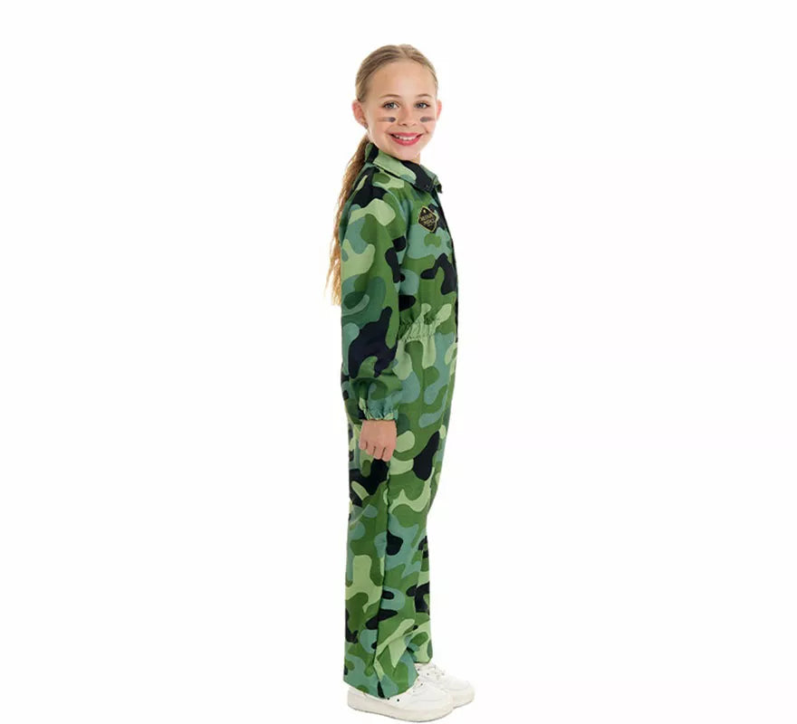 Disfraz de Militar Camuflaje para niño