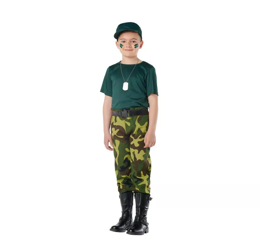 Disfraz de Militar Camuflaje para Niños