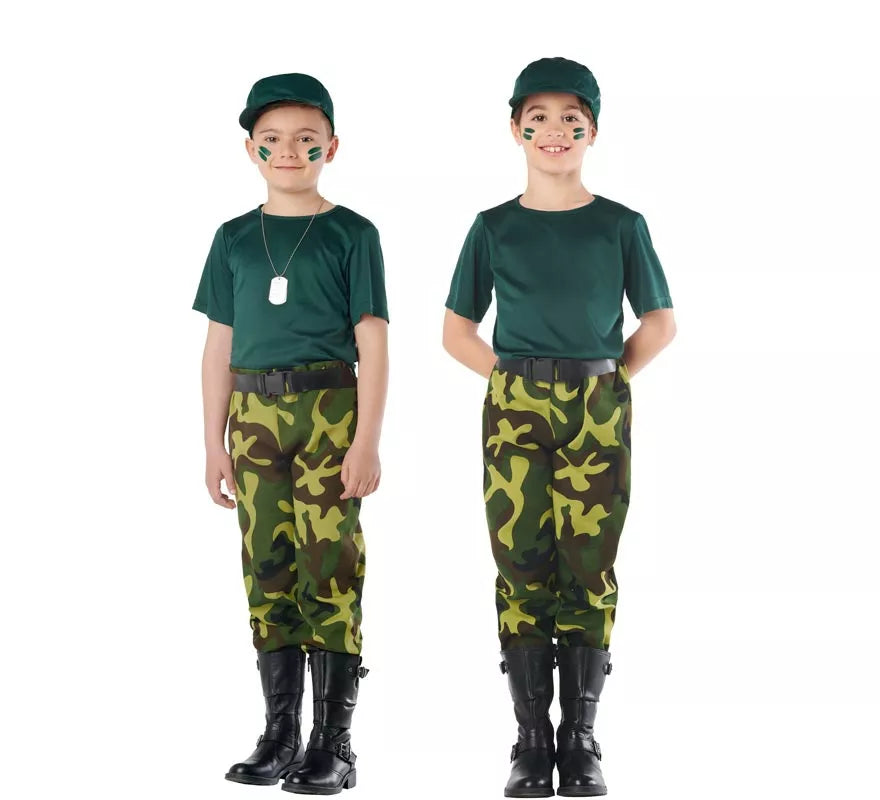 Disfraz de Militar Camuflaje para Niños