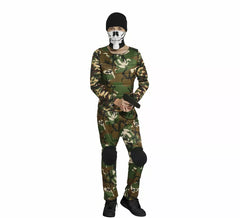 Camouflage Military Costume for Teenagers